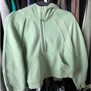 lululemon 1/2 zip scuba hoodie